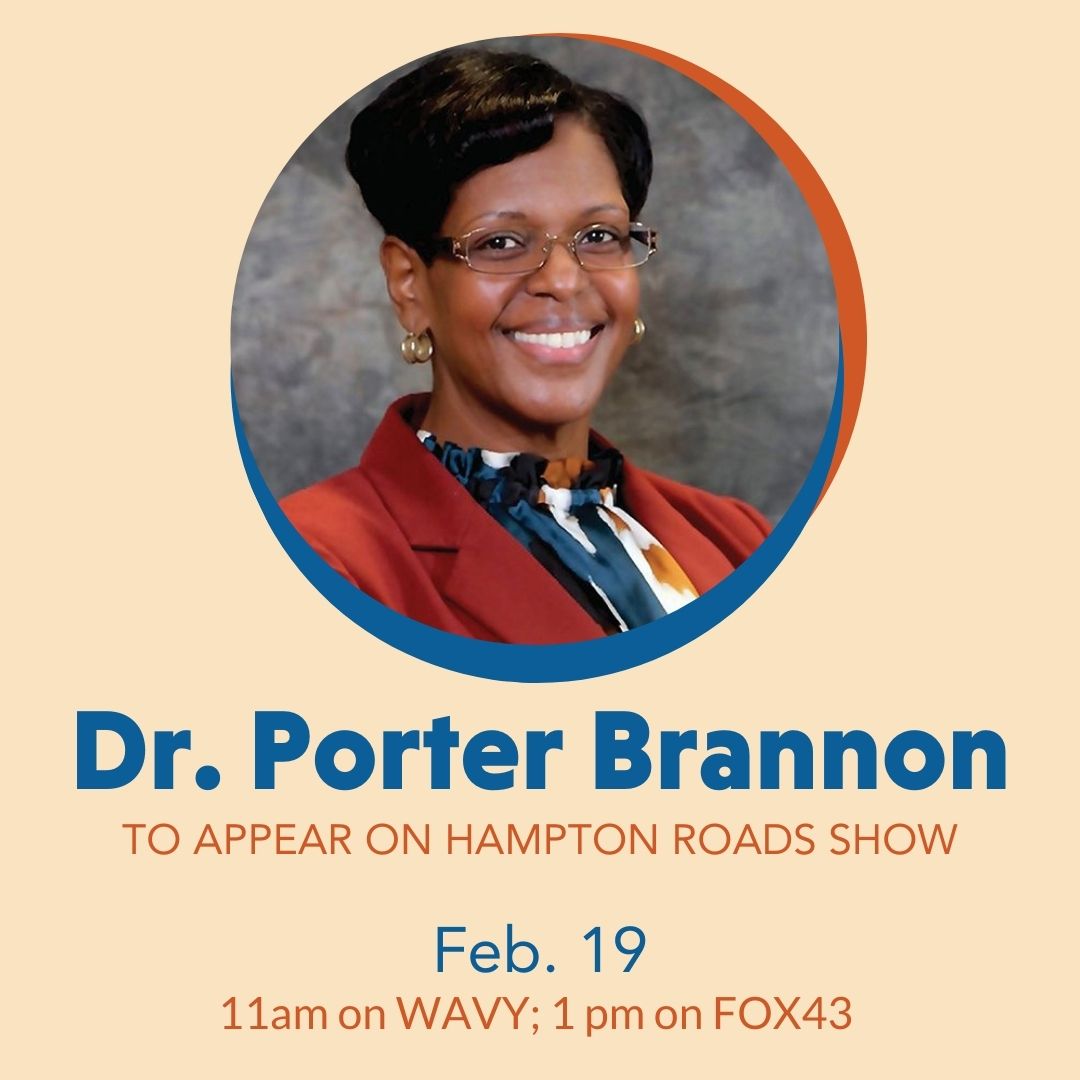 Image for Dr. Porter Brannon to appear on Hampton Roads Show 