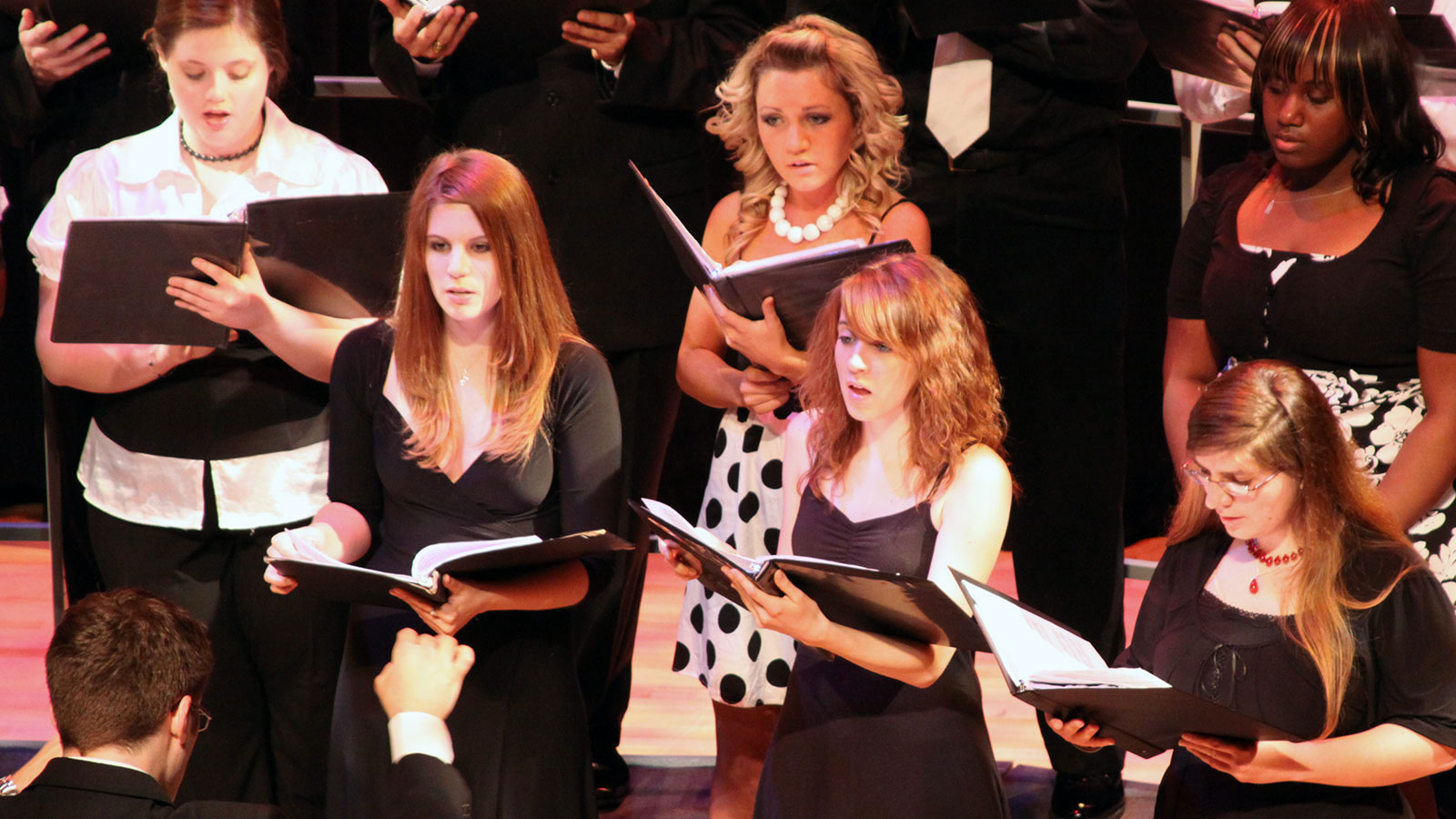 Photo of a musical choir during a recital