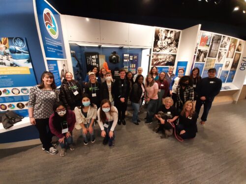 The College's PTK chapter at a regional conference (photo courtesy of Valerie Burge-Hall)