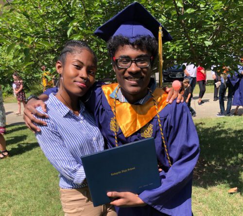 Jarel White and his sister