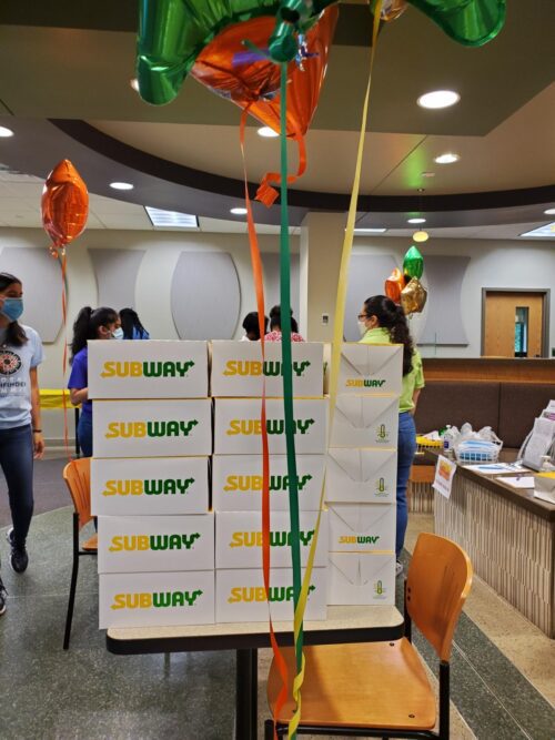 A free lunch at the Hampton Campus' Hampton III building