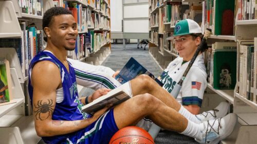 Two VPCC student-athletes — Asheton Glass and Trey Close.