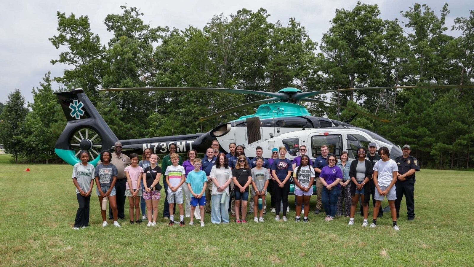 The Riverside VCU Health LifeVac helicopter drew a lot of attention at a summer health science camp at the Historic Triangle Campus in Williamsburg.