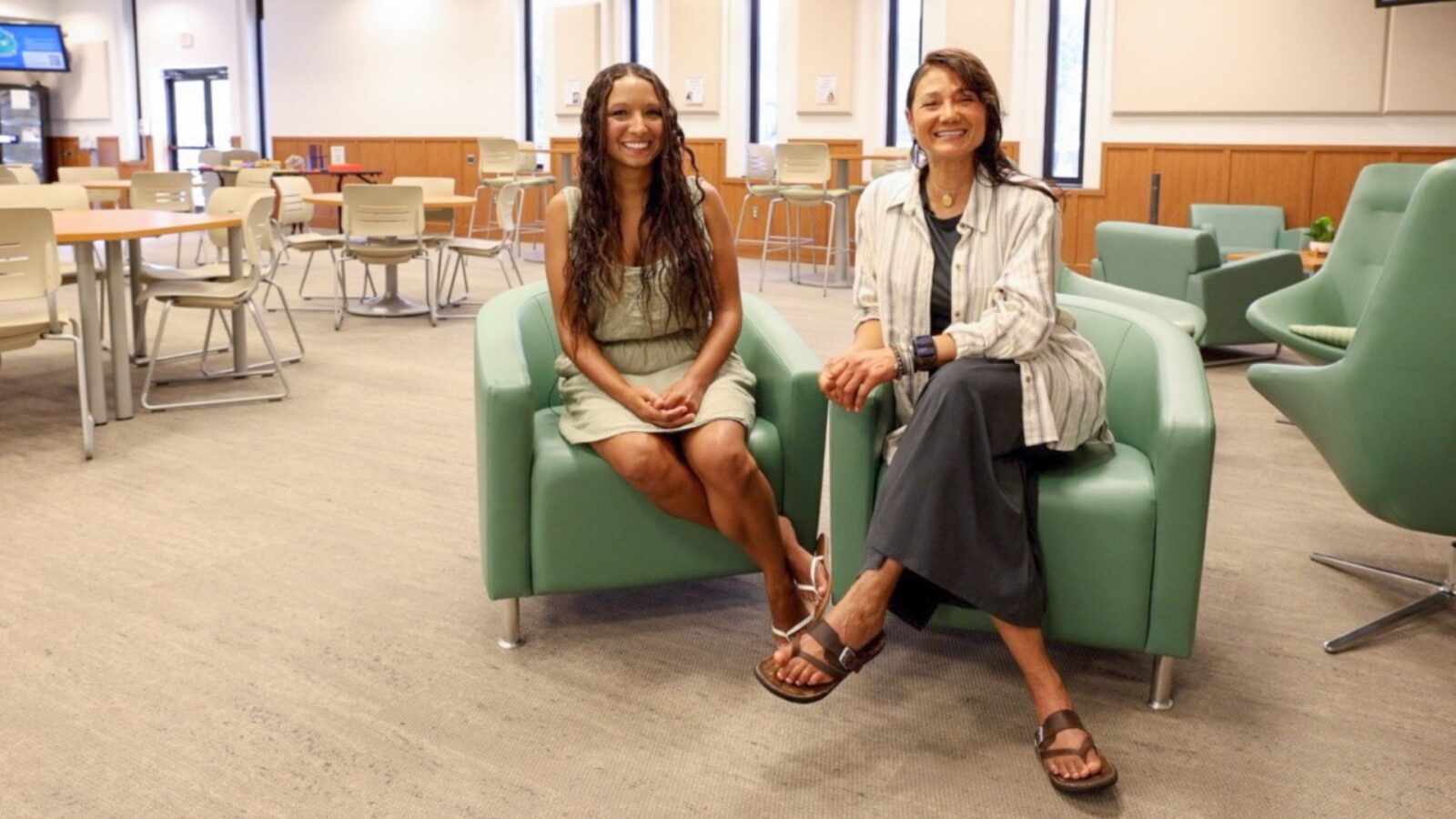 Celena Luccioni (left) and her mother, Bridgett Madden, are both proud alumnae of VPCC and recently worked together at a summer camp held at the Hampton Campus.