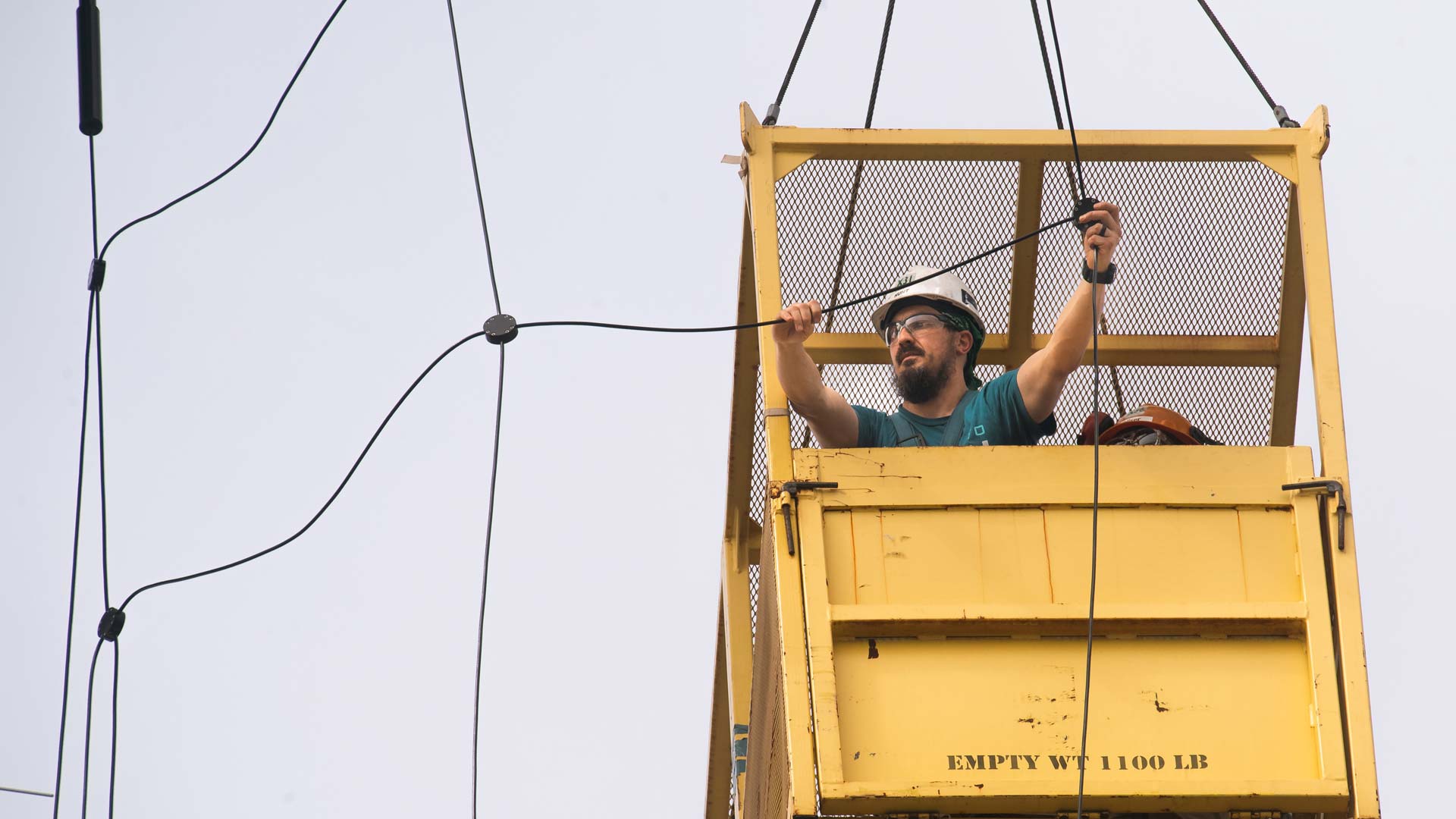 VPCC student Micah Hunt at his day job — with Huntington Ingalls Industries’ Newport News Shipbuilding. COURTESY OF HHI