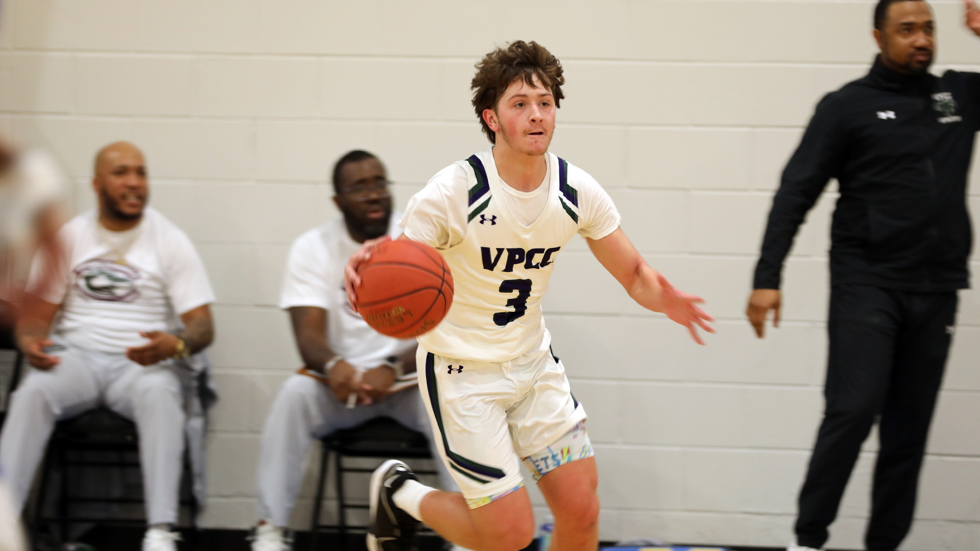 Jayden Sepulveda drives the ball up the court last season.