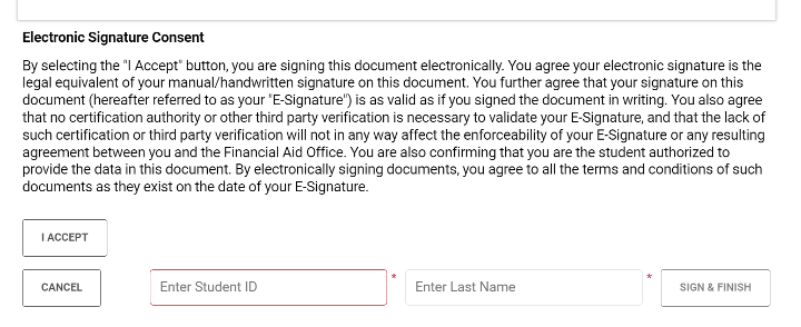 SPF Accept and sign Screen Shot