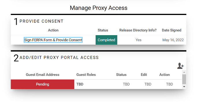 SPF Manage Proxy Access Screen Shot