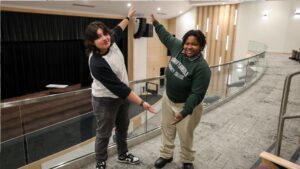 Ashley Gonzalez (left) and Kynnidi Piert are the vice president and president, respectively, of VPCC’s theater club.