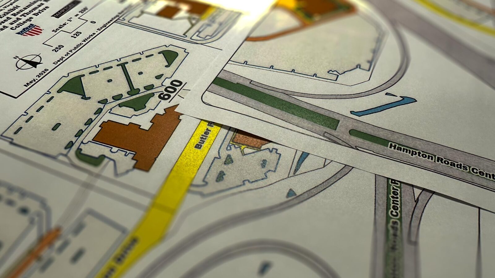 A portion of Thomas Nelson Drive on the Hampton Campus is being renamed College Drive.
