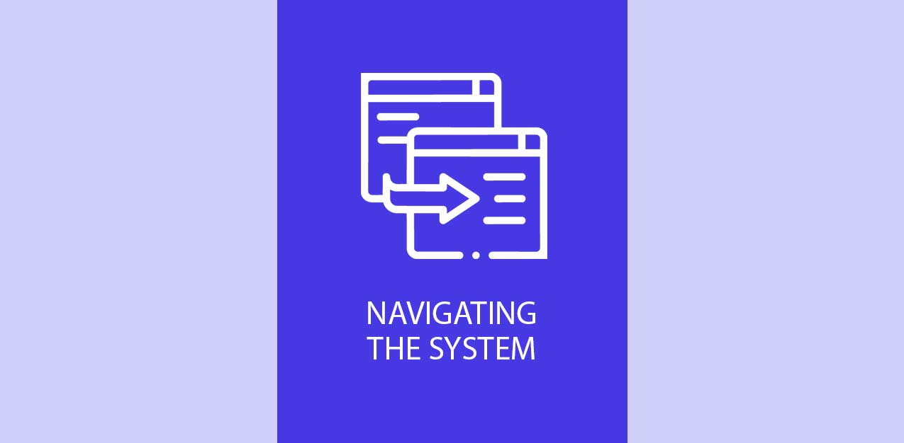 Navigating the System icon